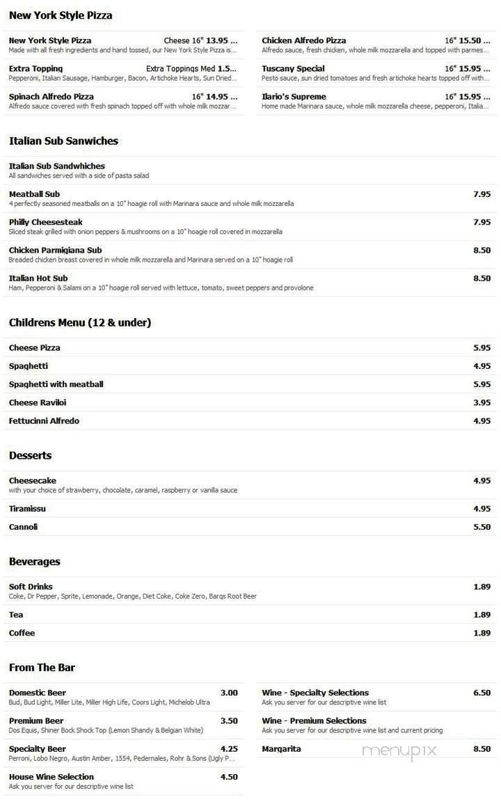 Menu page 2
