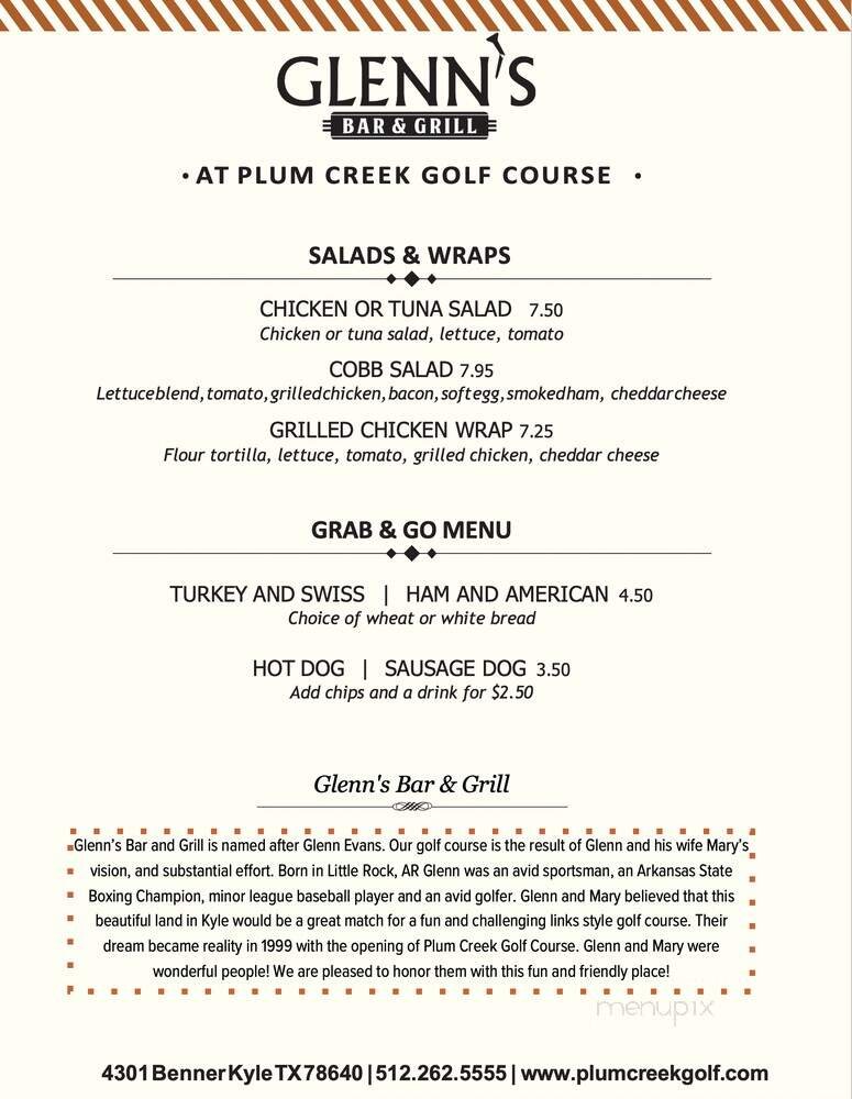 Menu page 1