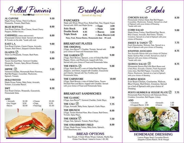 Menu page 2