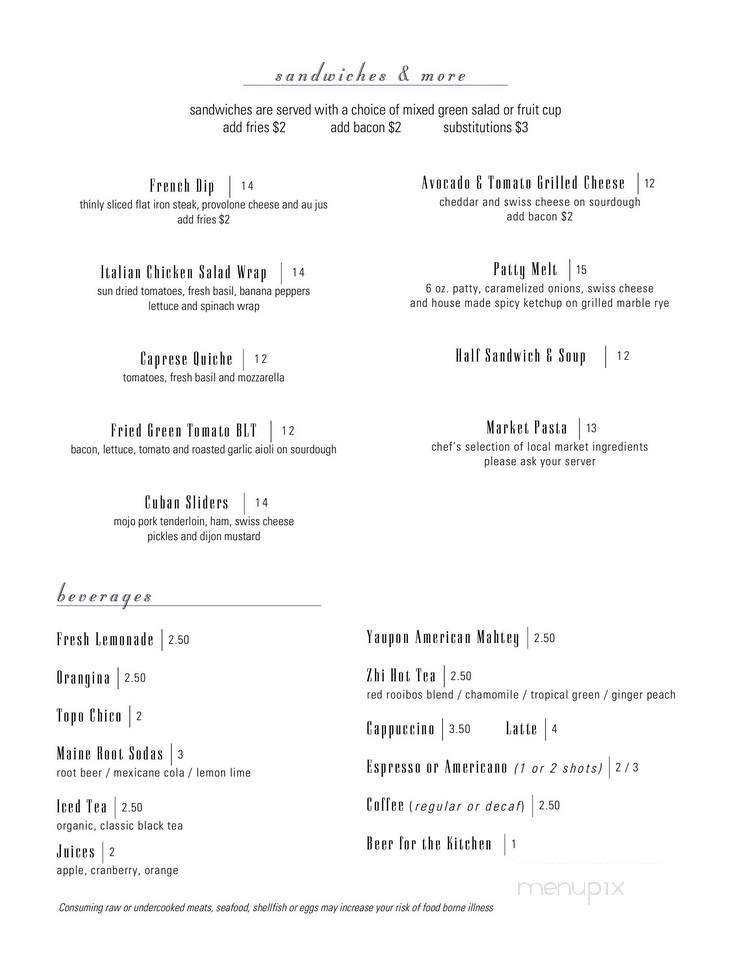 Menu page 2