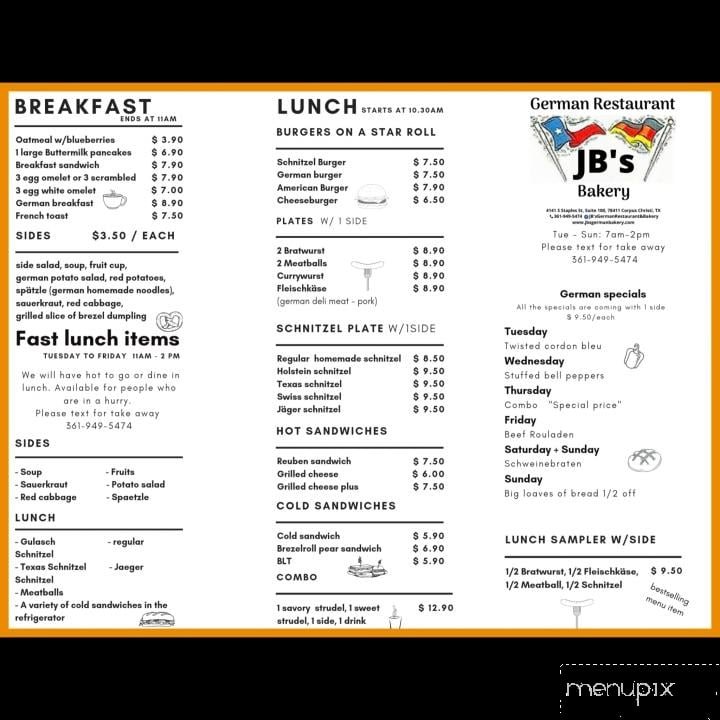 Menu page 1