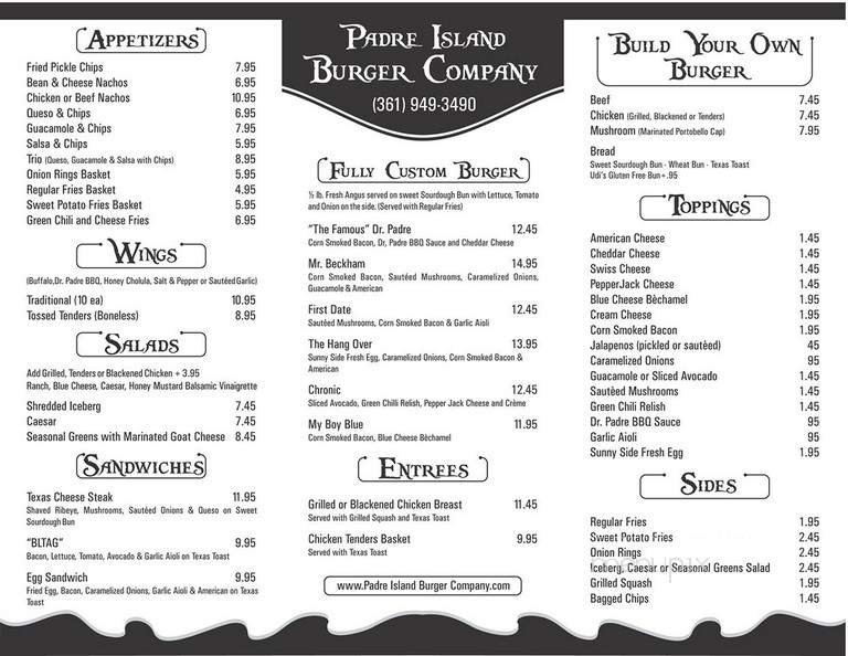 Menu page 1