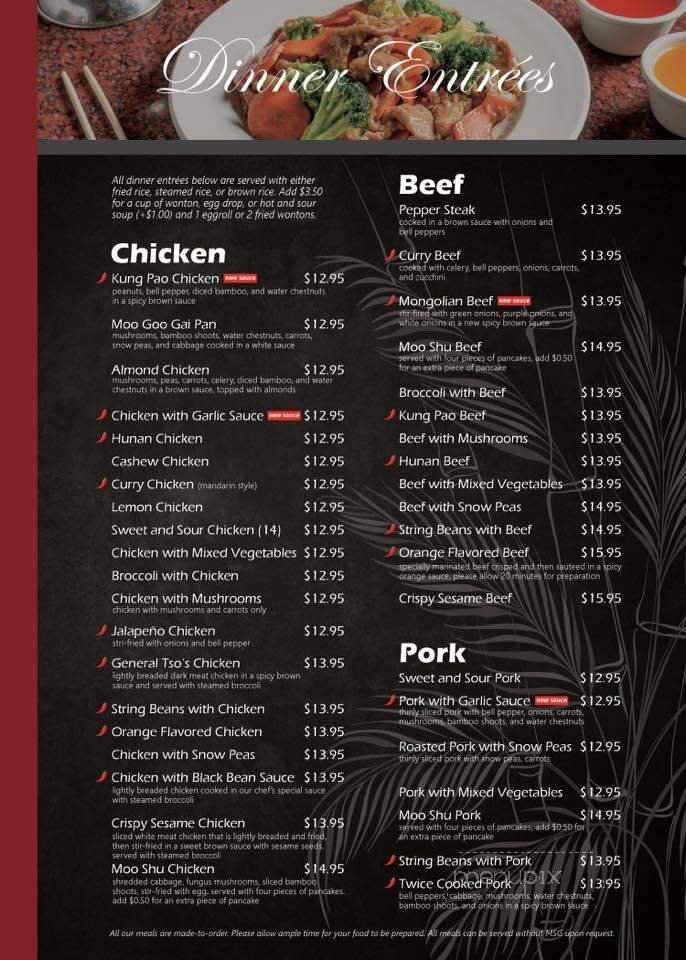 Menu page 1