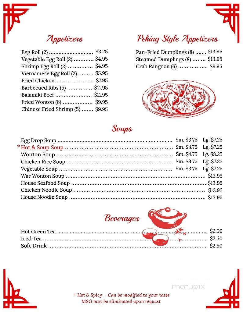 Menu page 1