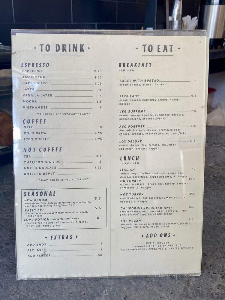 Menu page 1