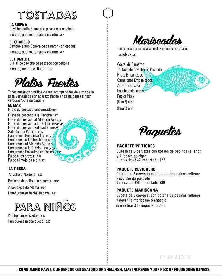 Menu page 1