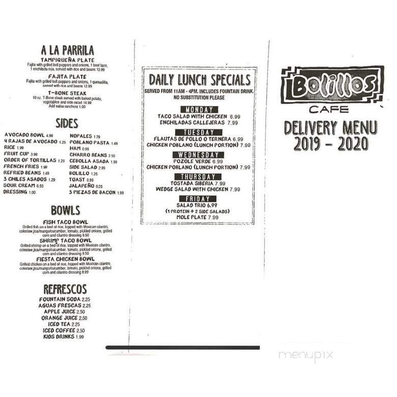 Menu page 2