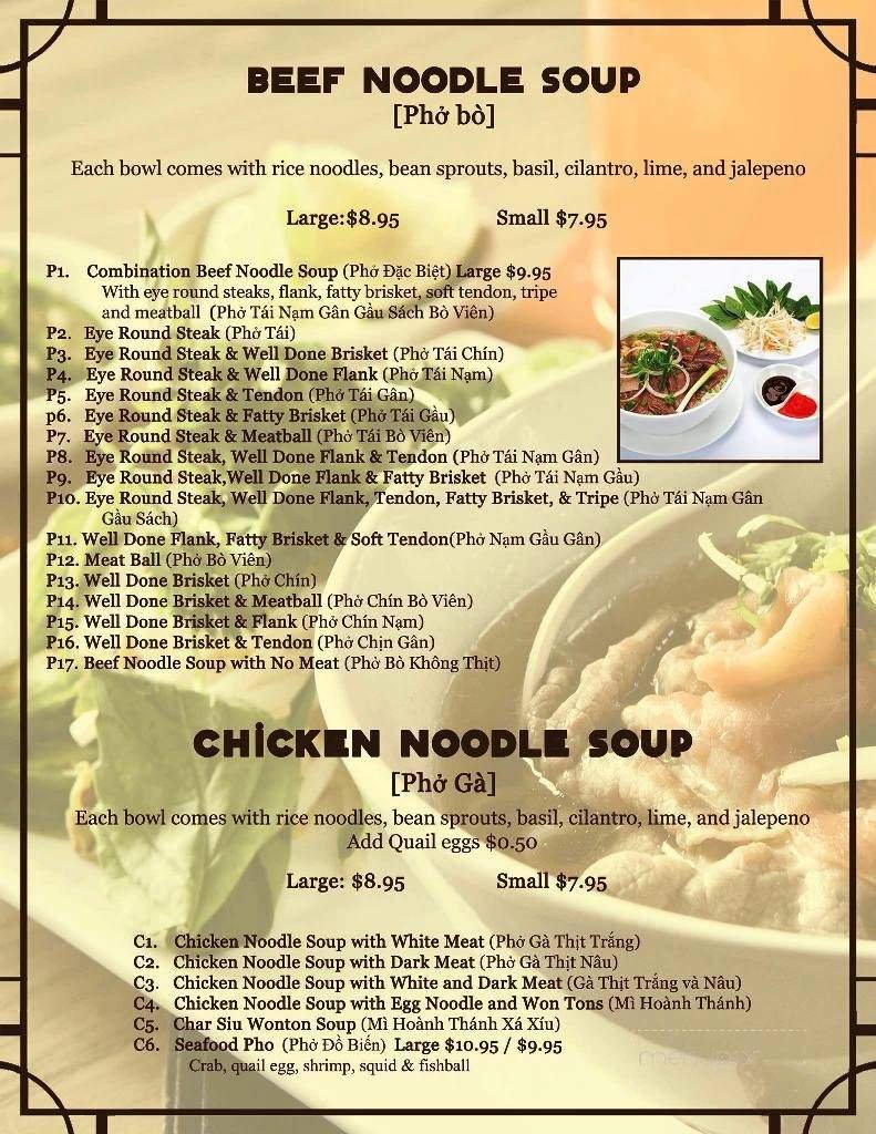 Menu page 1
