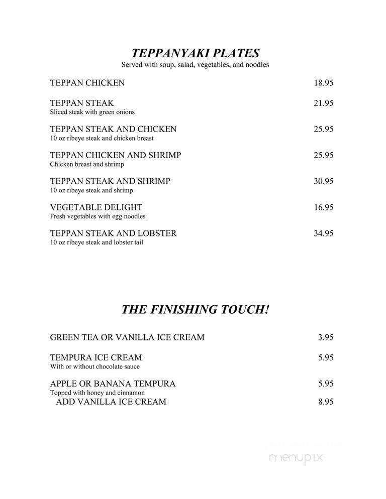 Menu page 2