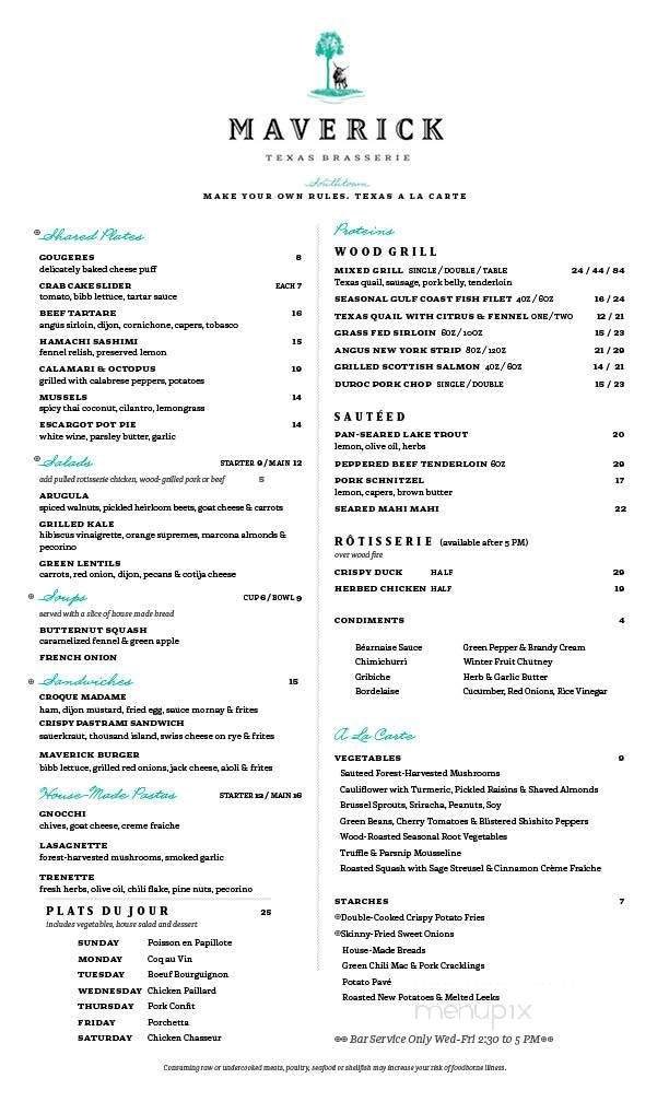 Menu page 1