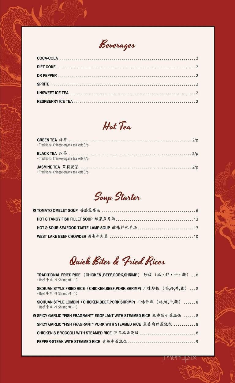 Menu page 1