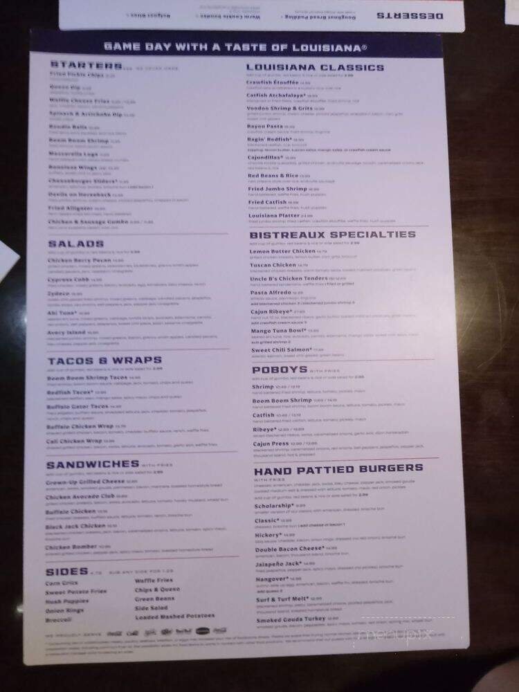 Menu page 2