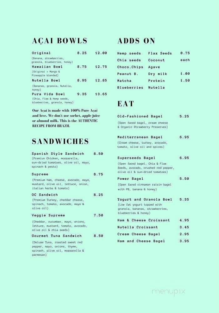 Menu page 2