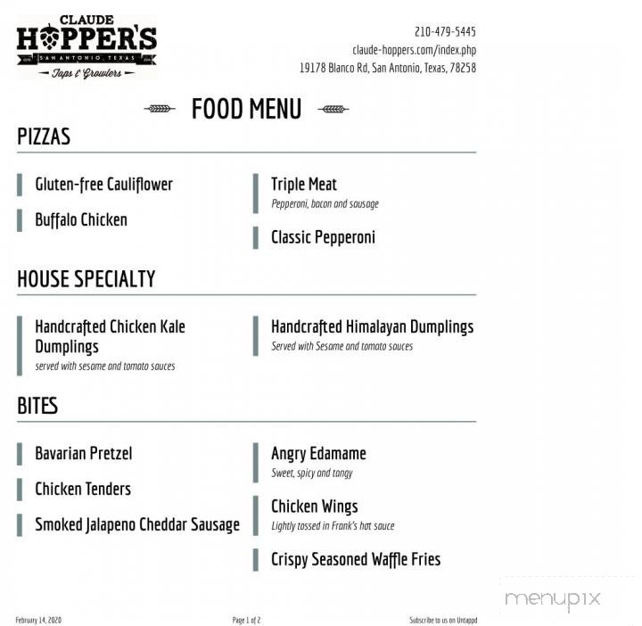 Menu page 2