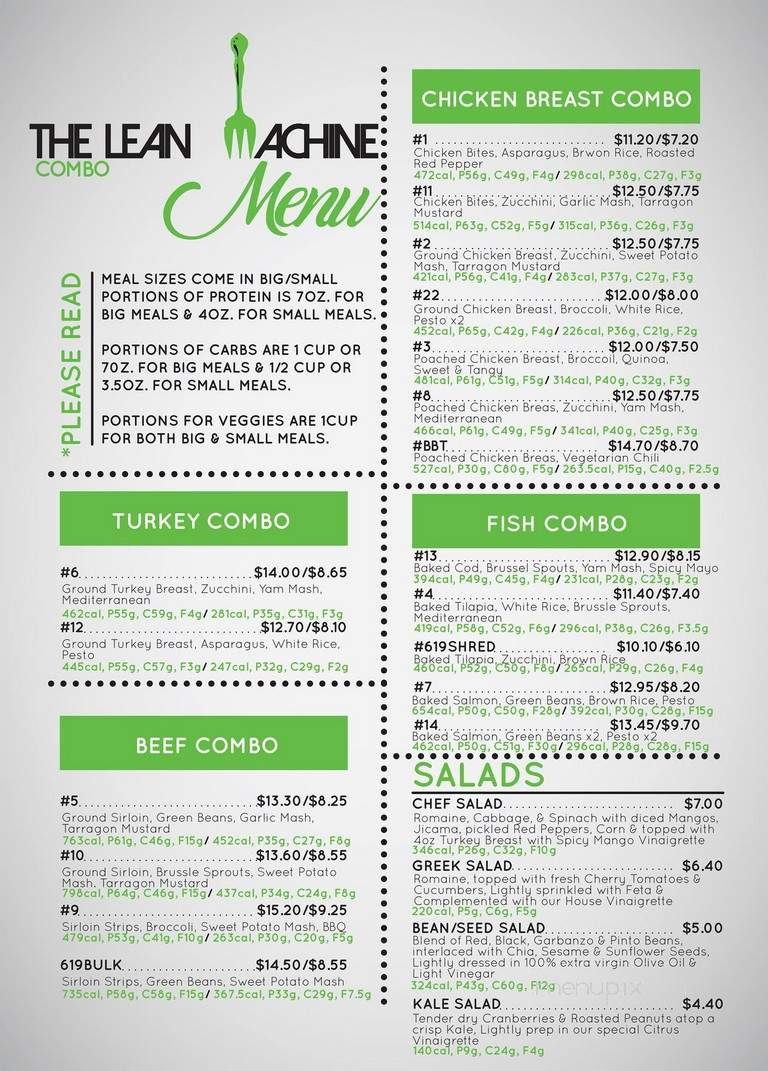 Menu page 2