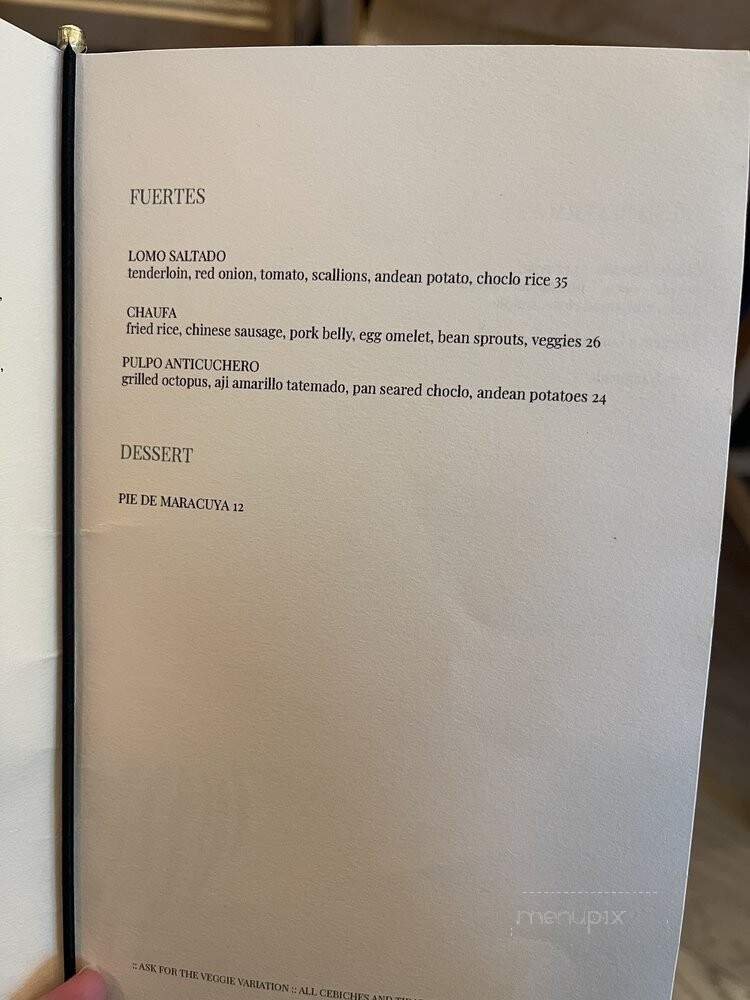 Menu page 2