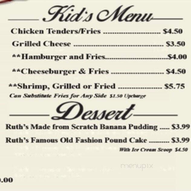 Menu page 1