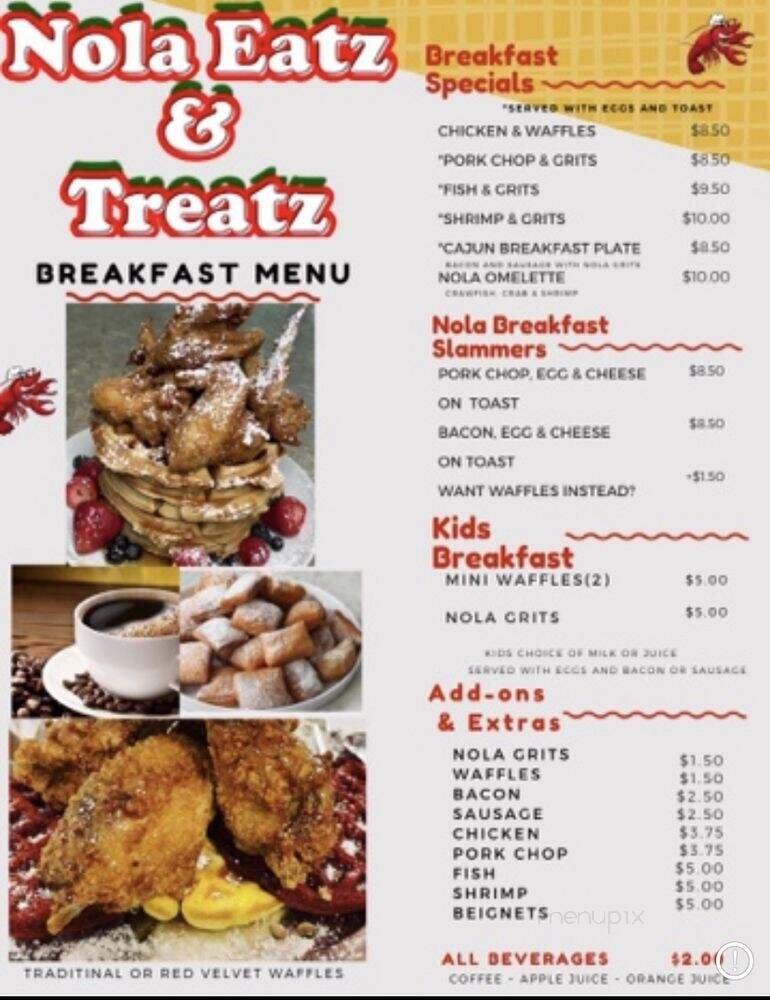 Menu page 1