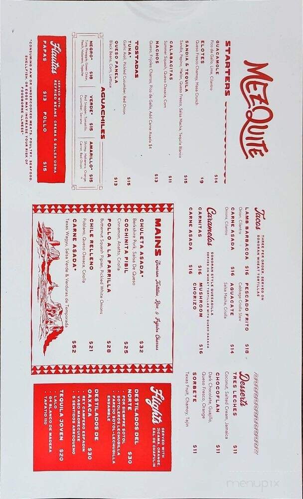 Menu page 1
