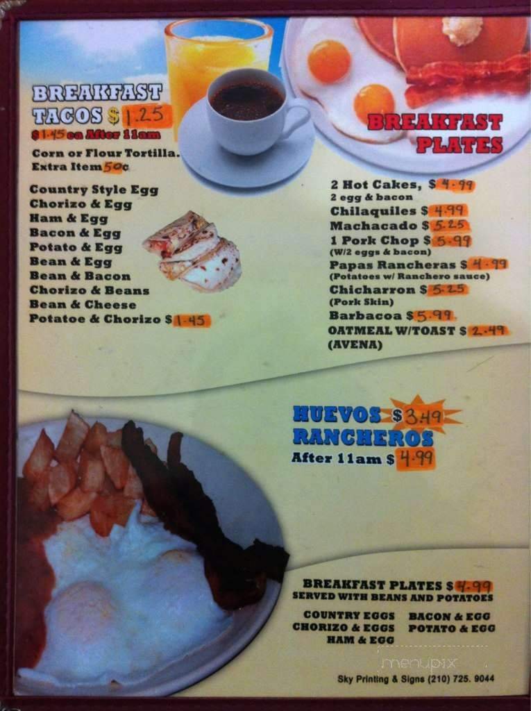 Menu page 2