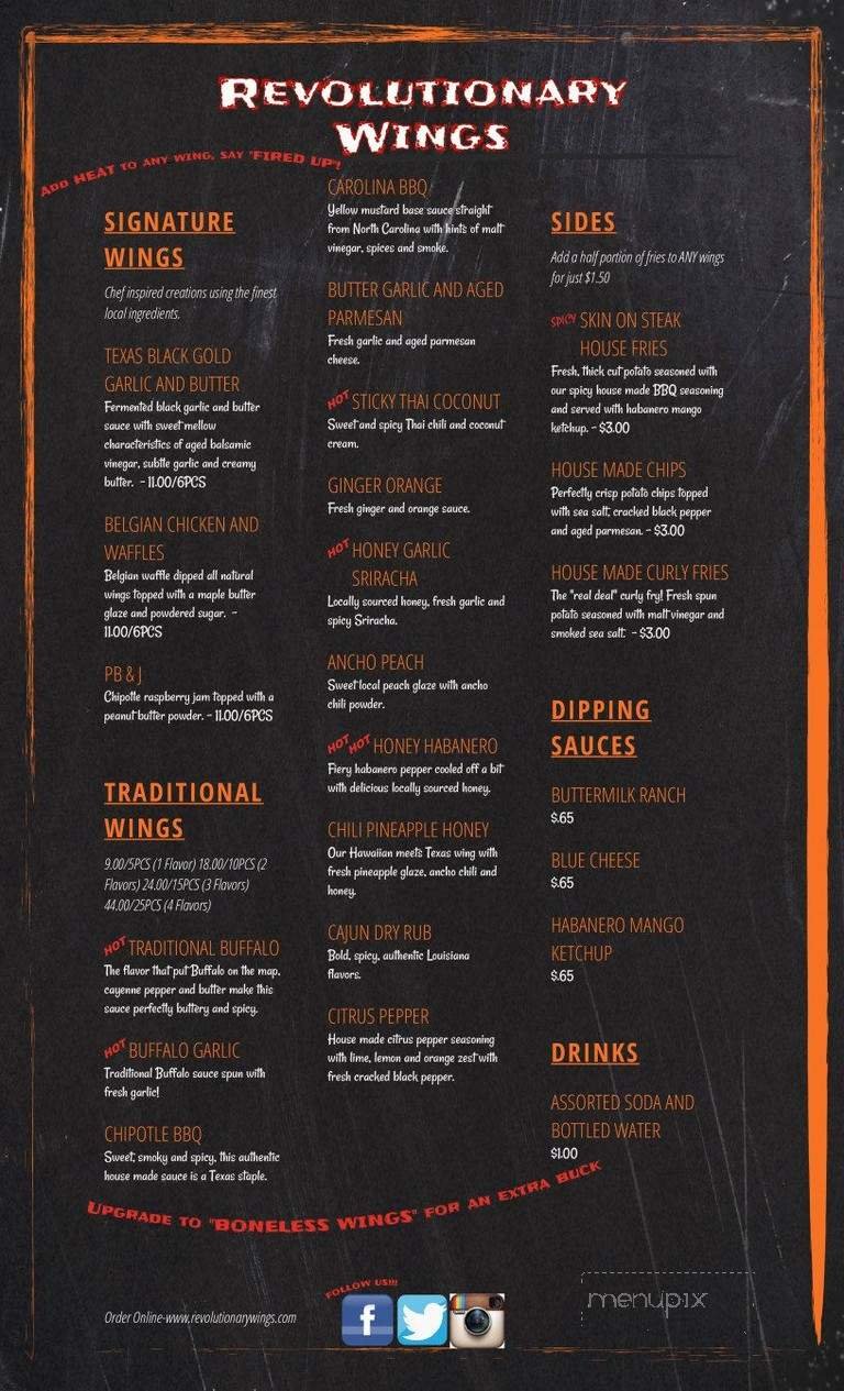 Menu page 1