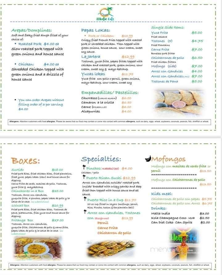 Menu page 1