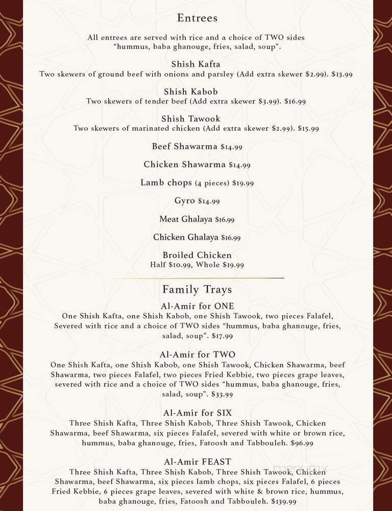 Menu page 2