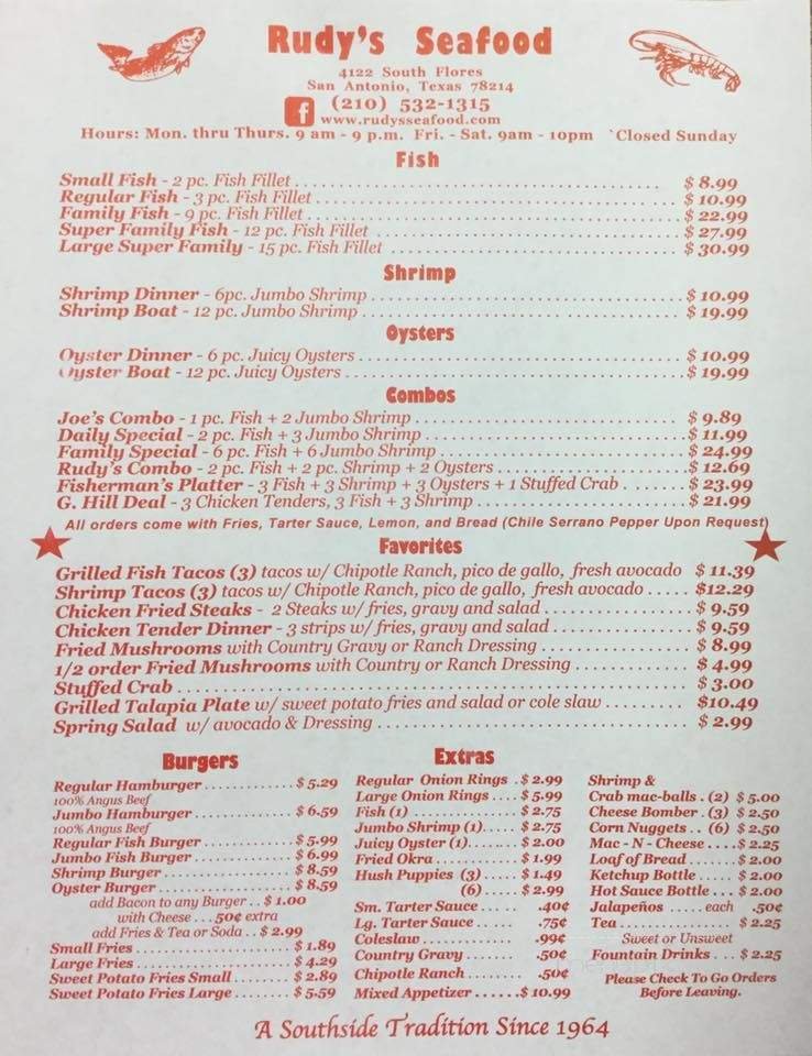 Menu page 1