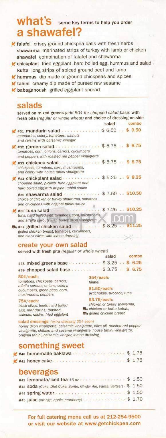 Menu page 2