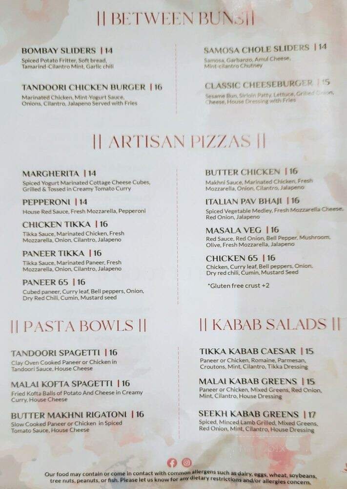 Menu page 2