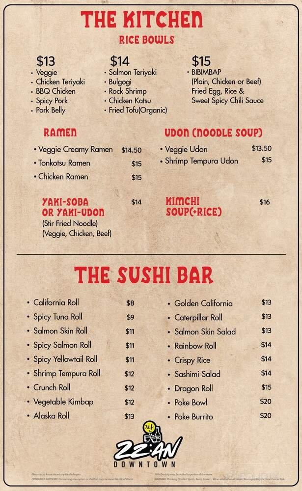 Menu page 2