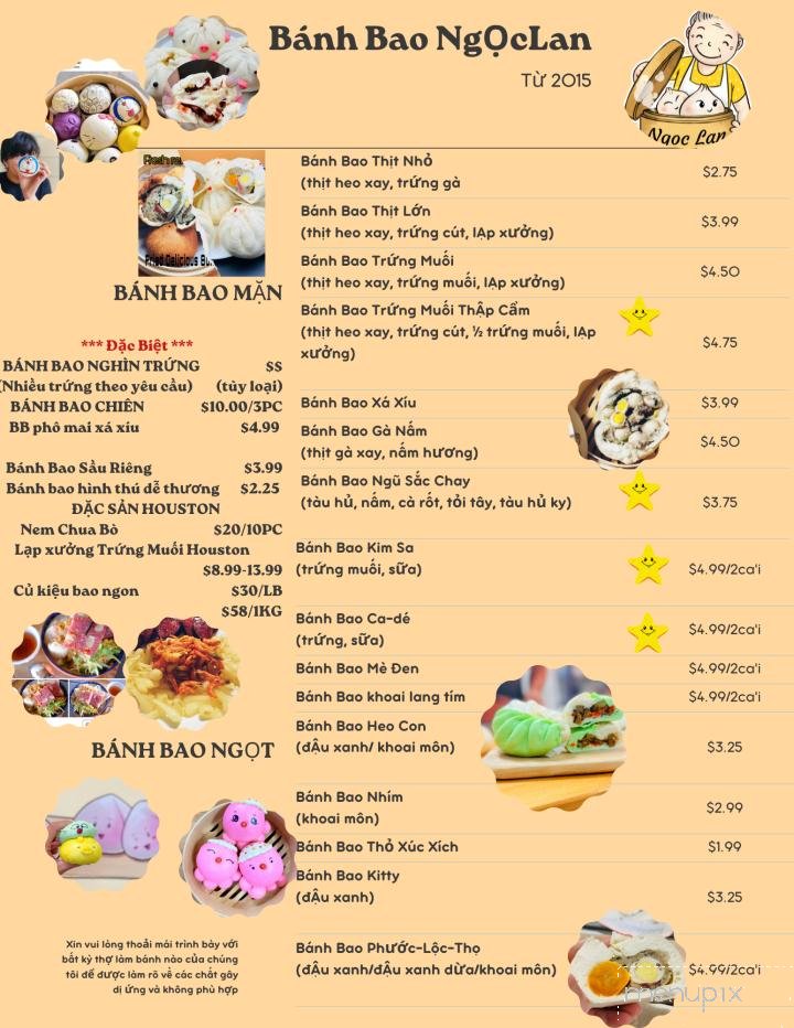 Menu page 1