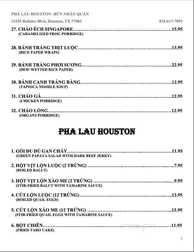 Menu page 1
