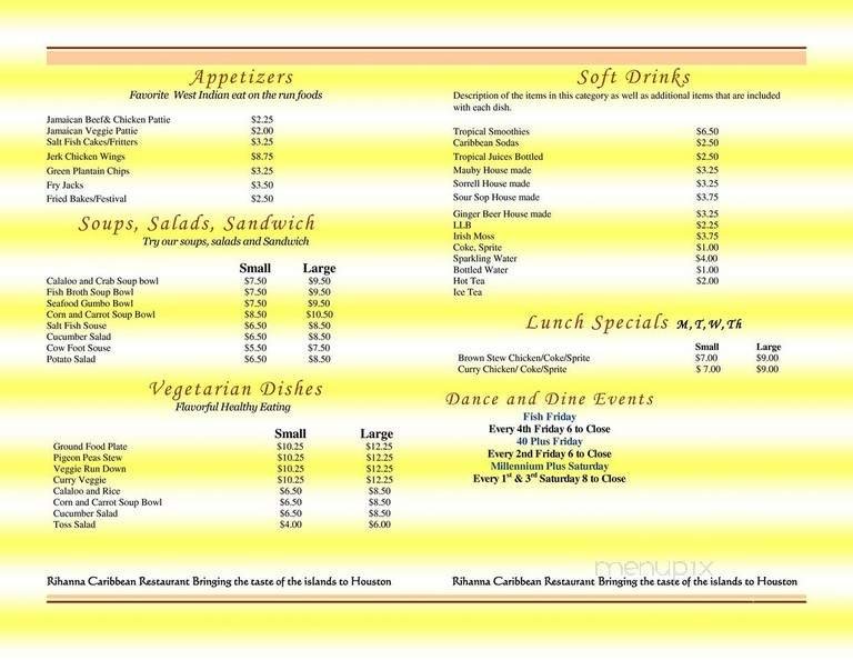 Menu page 2