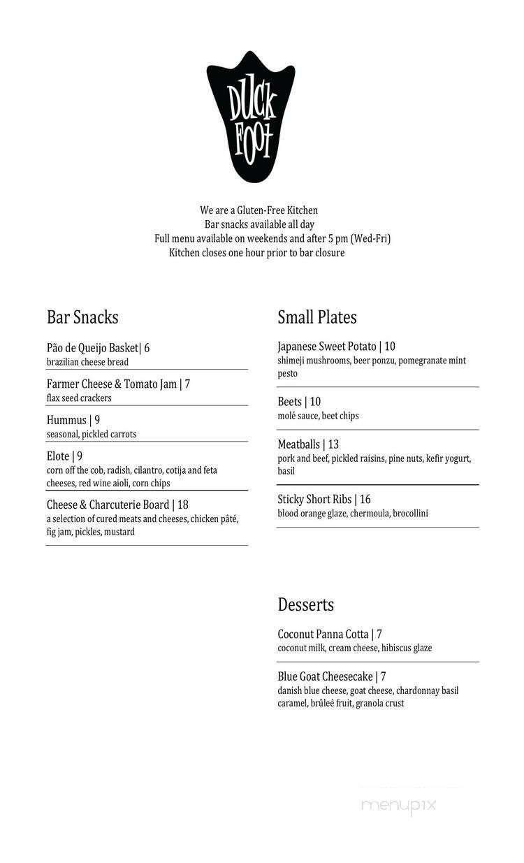 Menu page 1