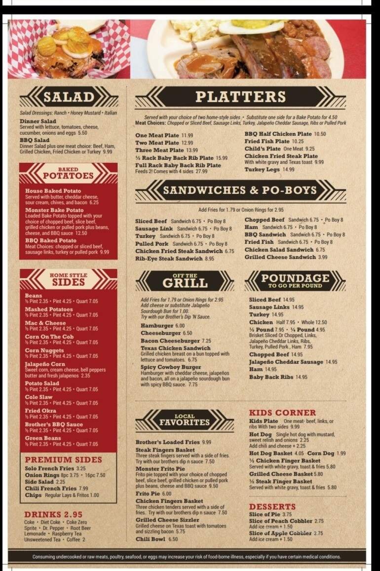 Menu page 1