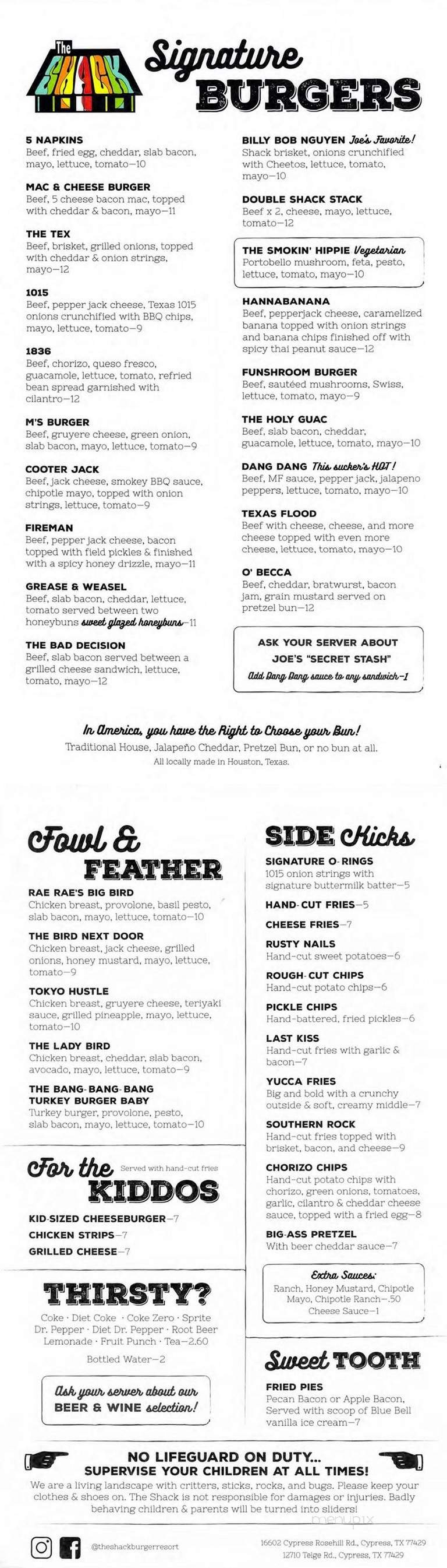 Menu page 1