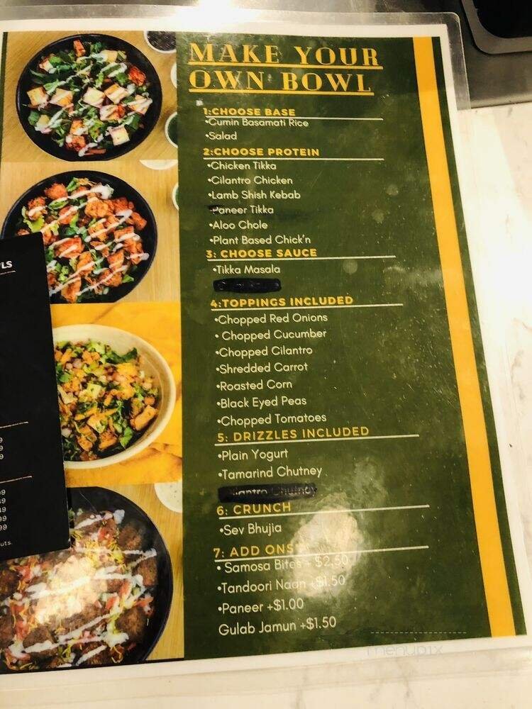 Menu page 1
