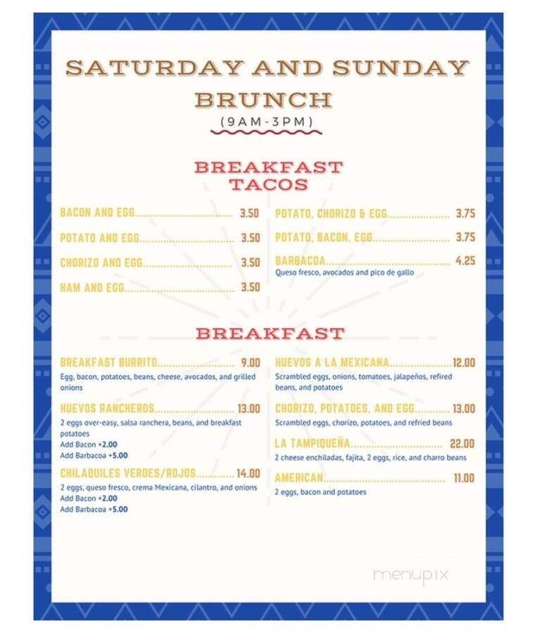 Menu page 1