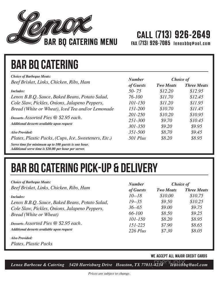 Menu page 2