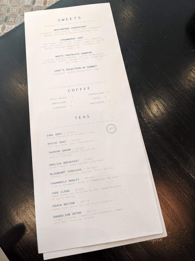 Menu page 1
