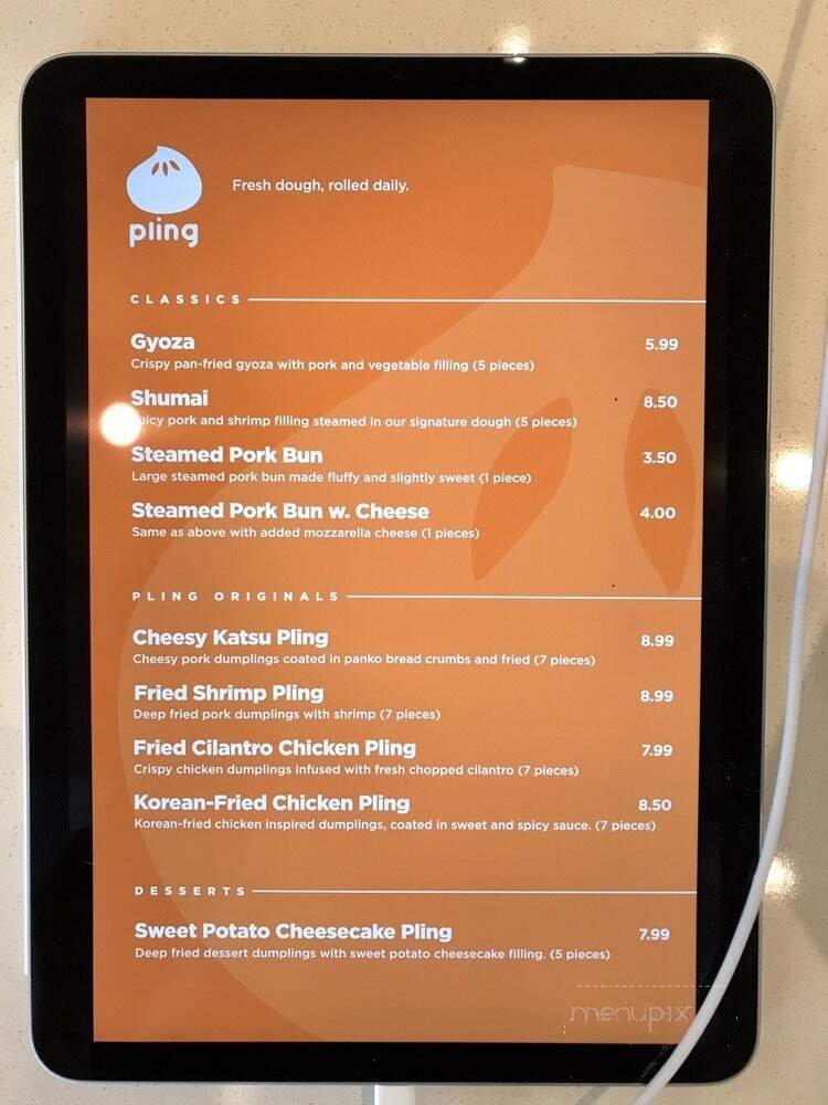 Menu page 1