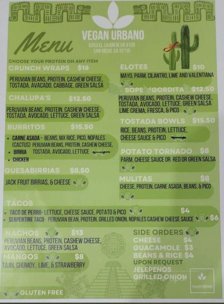 Menu page 2
