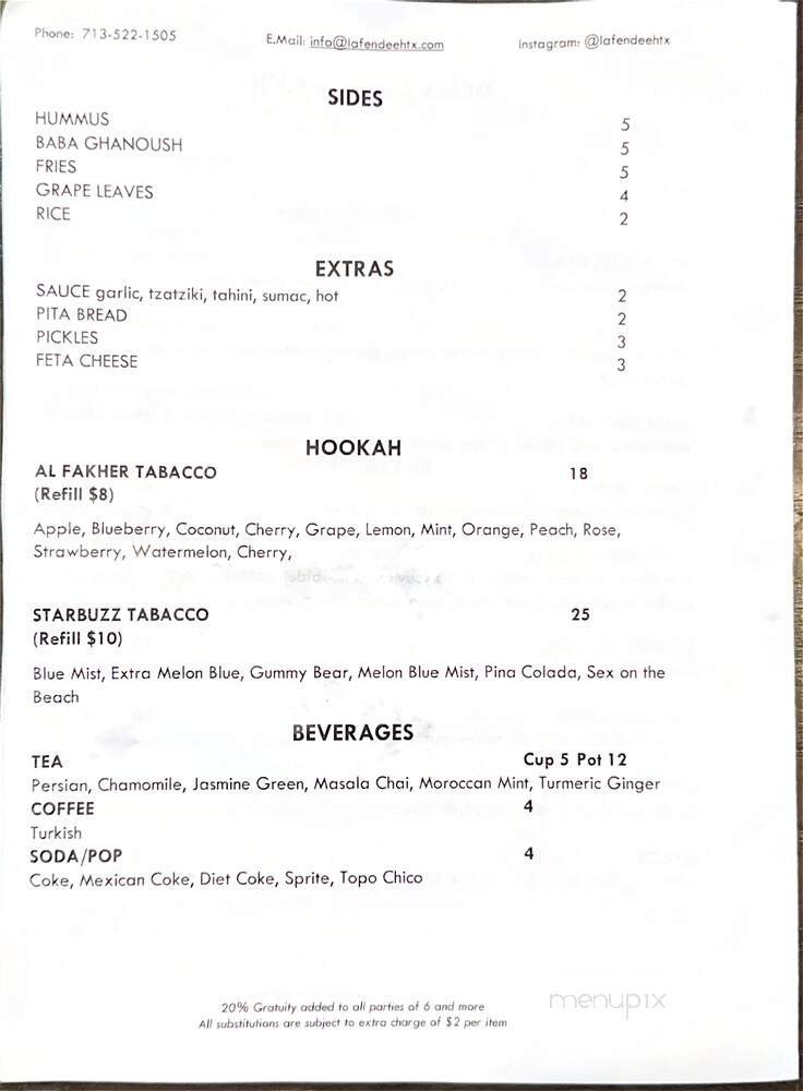 Menu page 2