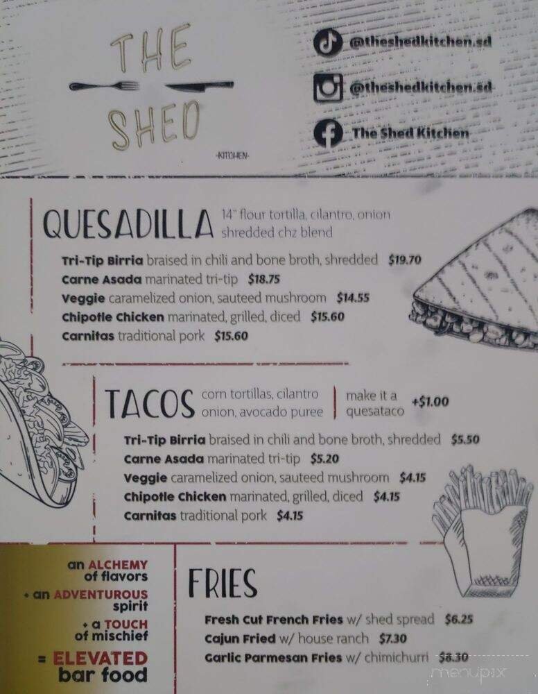 Menu page 1