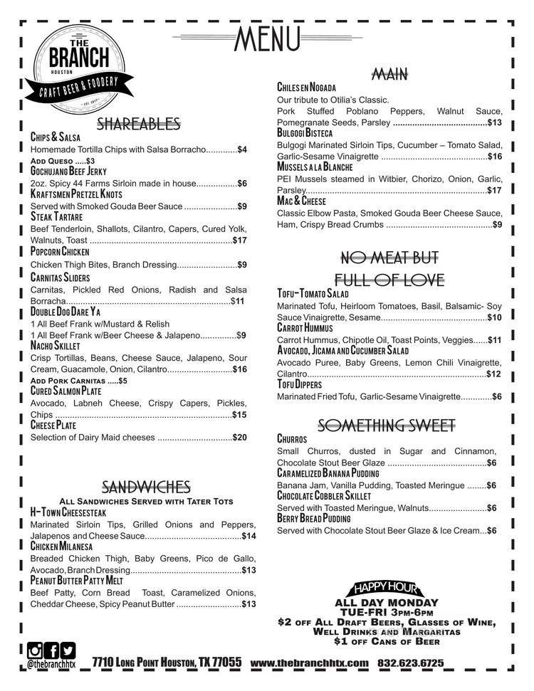 Menu page 1