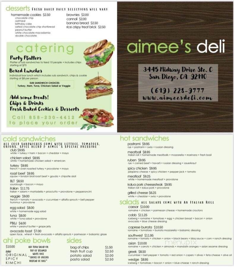 Menu page 1