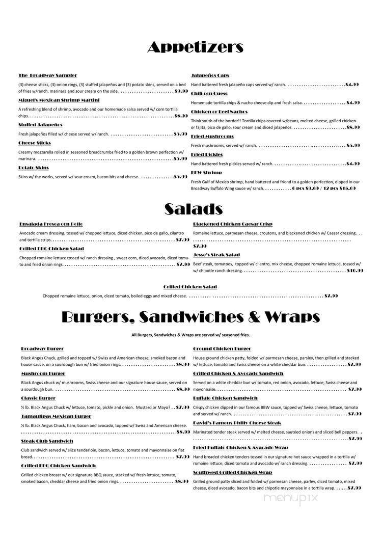 Menu page 2