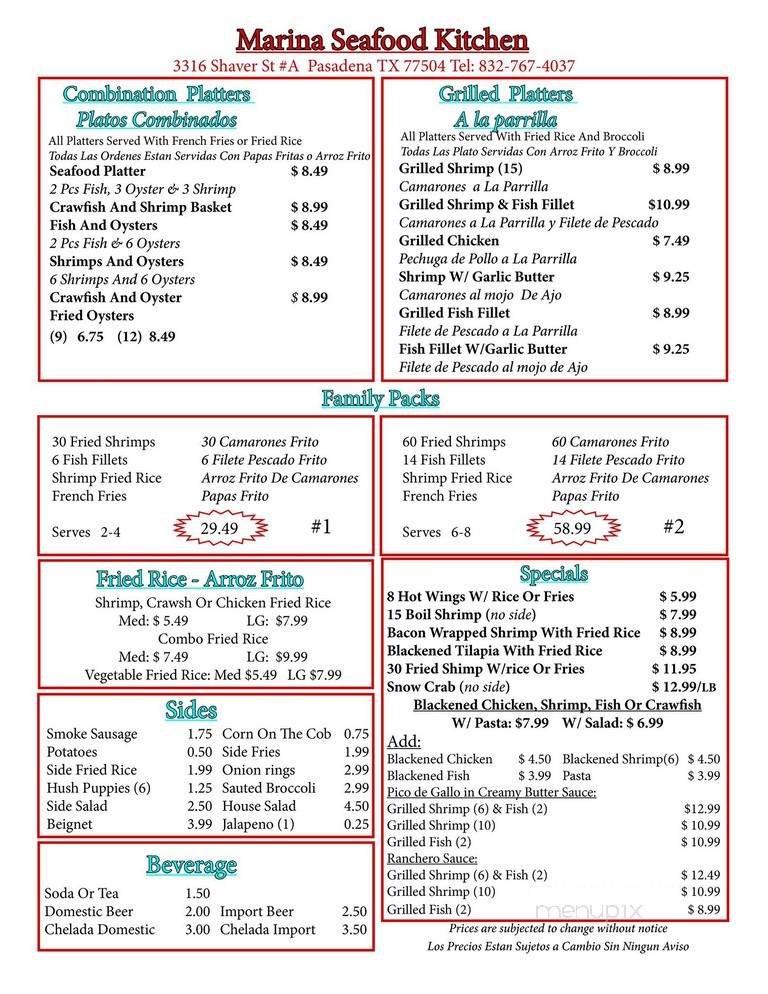 Menu page 2