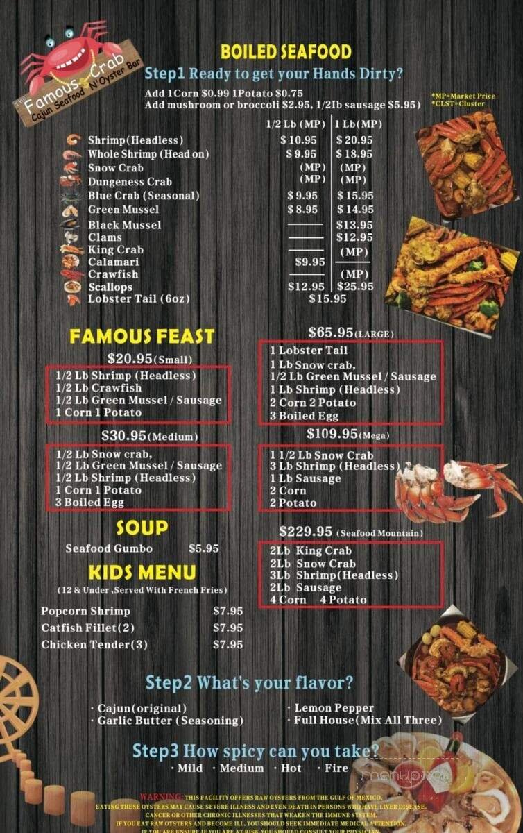 Menu page 1